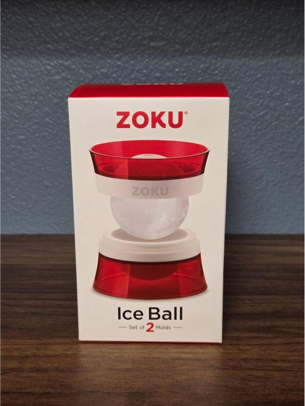 Zoku Silicone Ice Sphere Molds, Set of 2 Stackable Ice Ball Molds Tiki Barware